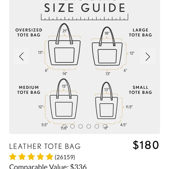 NWOT Portland Leather Brown Tote (Large Size) - Picture 4 of 12